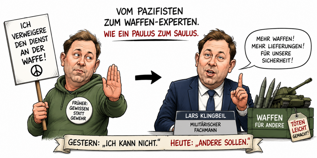Klingbeil völlig von der Rolle. Erst Paulus, jetzt Saulus Klingbeil völlig von der Rolle. Erst Paulus, jetzt Saulus