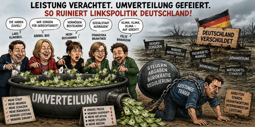 Linke Politik entfesselt den Angriff auf Leistung und Verantwortung linke politik