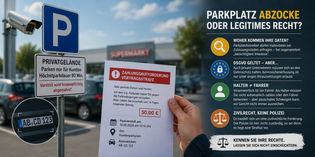 Parkplatz-Abzocke mit System? Wie private Parkplatzfirmen an Ihre Daten kommen und Millionen kassieren parkplatz-abzocke