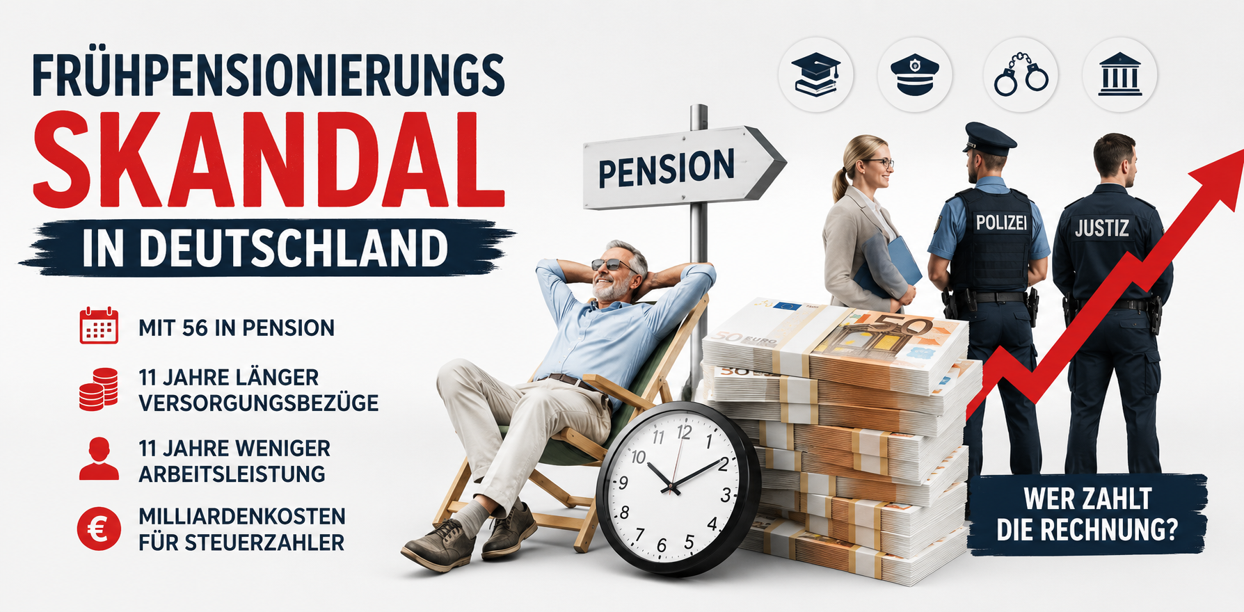 Frühpensionierungs Skandal Deutschland