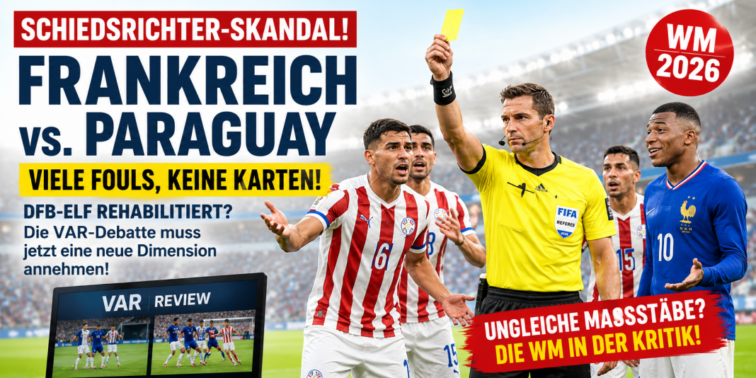 Unglaublich. Frankreich gegen Paraguay rehabilitiert die DFB Elf und entfacht den VAR Aufstand VAR Aufstand