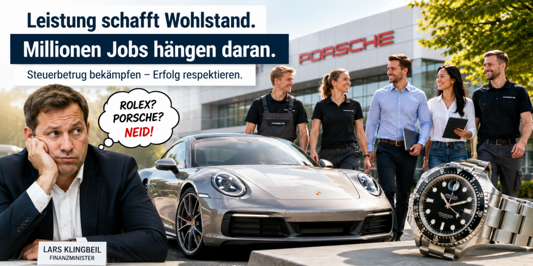 Empörung um Lars Klingbeil. Warum seine Rolex-Porsche Attacke Millionen Arbeitnehmer beleidigt rolex-porsche