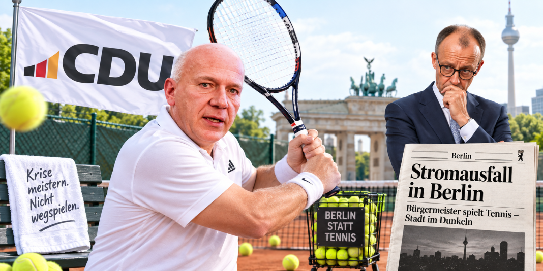 Die Berliner CDU Katastrophe! Erst Tennis, dann soll Friedrich Merz schuld sein CDU Katastrophe